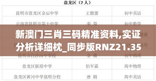 新澳門三肖三碼精準資料,實證分析詳細枕_同步版RNZ21.352