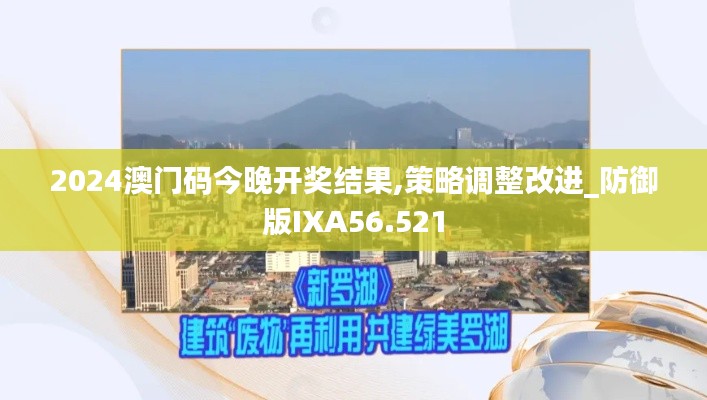 2024澳門碼今晚開獎結果,策略調整改進_防御版IXA56.521