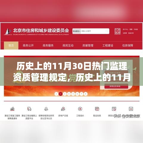 歷史上的監理資質管理規定深度評測與介紹,聚焦11月30日的熱門規定