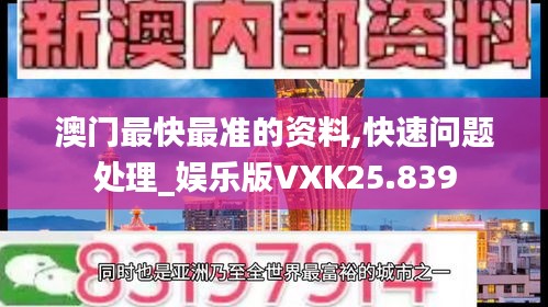 澳門最快最準(zhǔn)的資料,快速問題處理_娛樂版VXK25.839