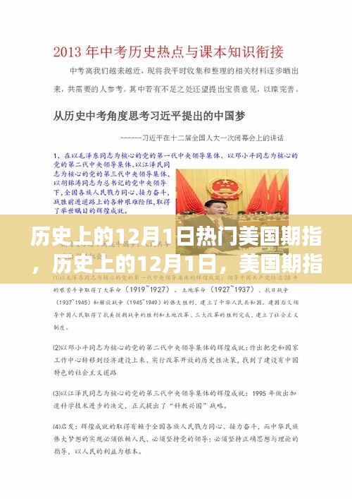 美國期指演變與影響,歷史上的12月1日回顧