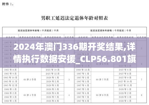 2024年澳門336期開獎結果,詳情執行數據安援_CLP56.801旗艦設備版