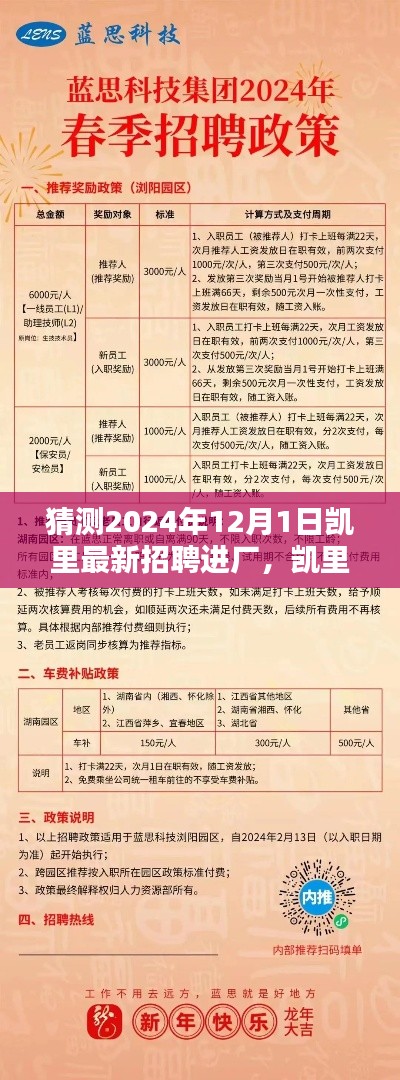 凱里最新招聘進廠全攻略，求職進廠步驟詳解與預測招聘展望（2024年）