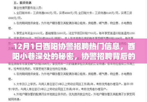 酉陽協(xié)警招聘背后的故事，小巷深處的秘密與獨(dú)特小店之旅