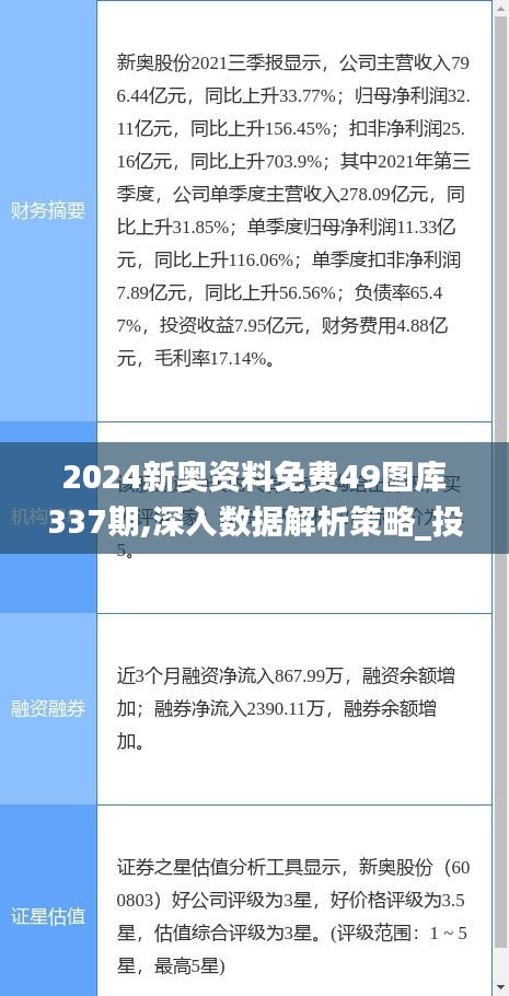 2024新奧資料免費(fèi)49圖庫337期,深入數(shù)據(jù)解析策略_投資版66.142-6