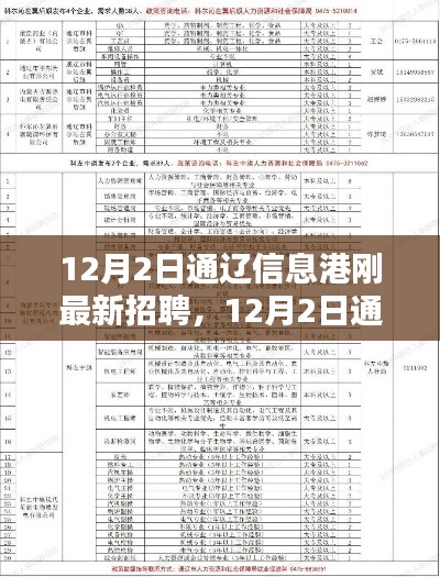12月2日通遼信息港最新招聘動態及職業機會探索揭秘