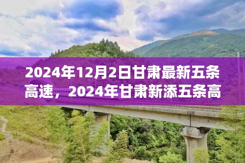 甘肅重塑交通格局，2024年新增五條高速引領區域發展