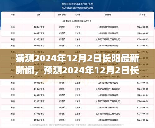 2024年12月2日長陽最新新聞動向預測