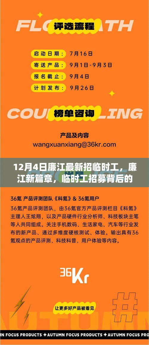 廉江新篇章，臨時工招募背后的故事與深遠影響揭秘