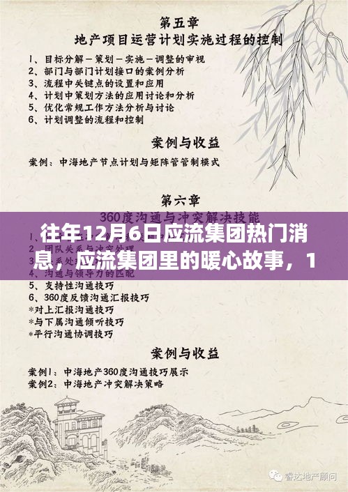 應流集團暖心故事回顧，歷年十二月六日的重要時刻與集團記憶
