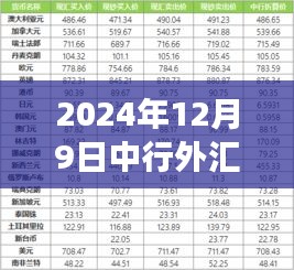 中行外匯最新牌價(jià)揭秘，學(xué)習(xí)變化，自信塑造未來（2024年12月9日）