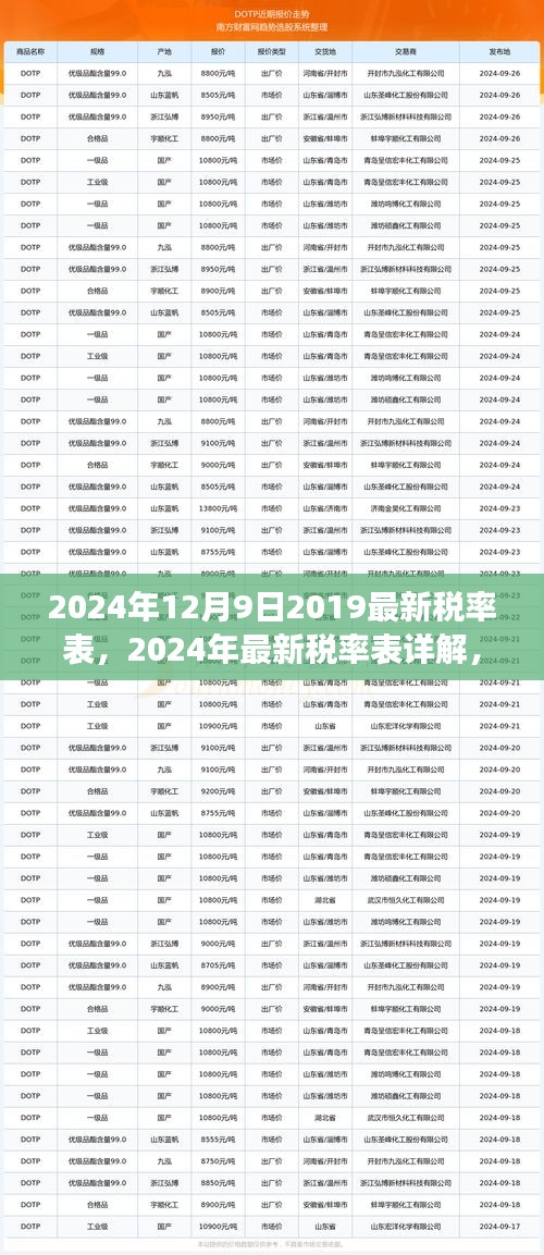 洞悉稅務變化,2024年最新稅率表詳解與未來規劃指南