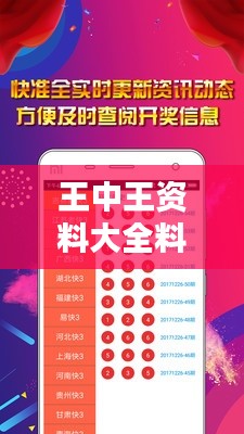 王中王資料大全料大全1:資料查找的快速通道
