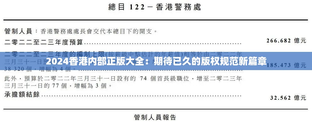 2024香港內部正版大全：期待已久的版權規范新篇章