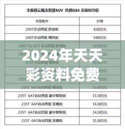 2024年天天彩資料免費(fèi)大全:開啟彩民的全新之旅
