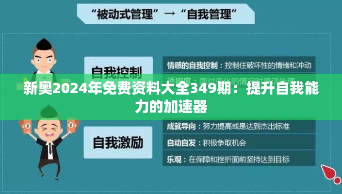 新奧2024年免費資料大全349期:提升自我能力的加速器