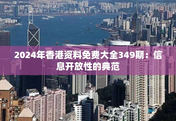 2024年香港資料免費大全349期：信息開放性的典范