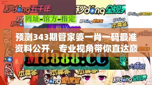 預測343期管家婆一肖一碼最準資料公開,專業視角帶你直達巔峰