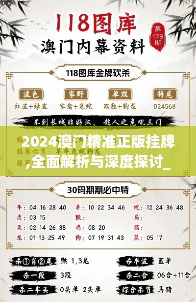 2024澳門精準正版掛牌,全面解析與深度探討_專業版6.453