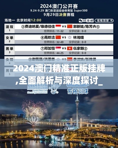 2024澳門精準正版掛牌,全面解析與深度探討_專業版6.453