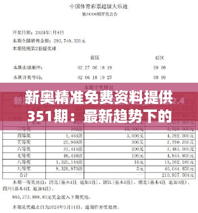 新奧精準(zhǔn)免費(fèi)資料提供351期:最新趨勢(shì)下的實(shí)用精選