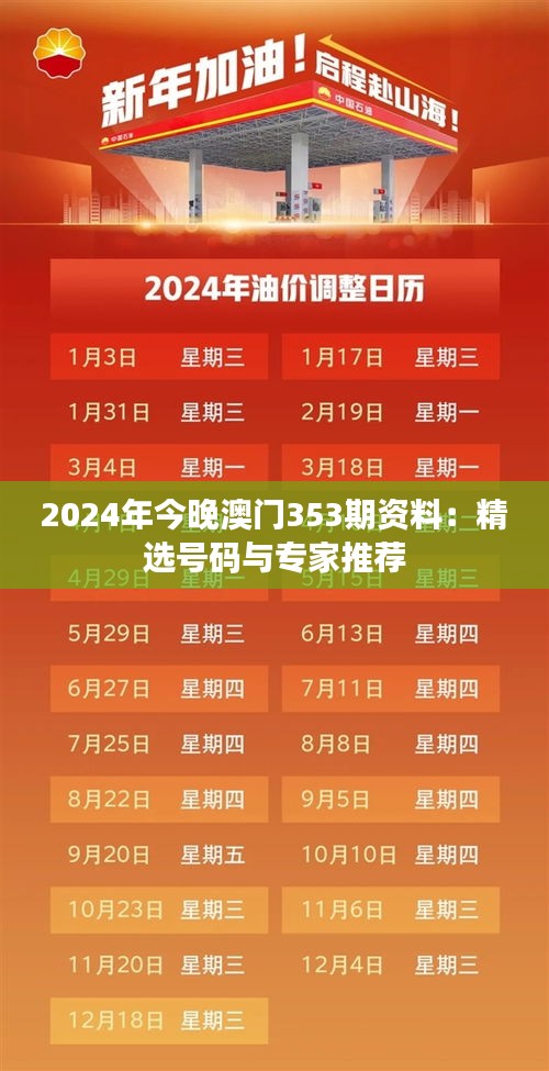 2024年今晚澳門353期資料:精選號(hào)碼與專家推薦