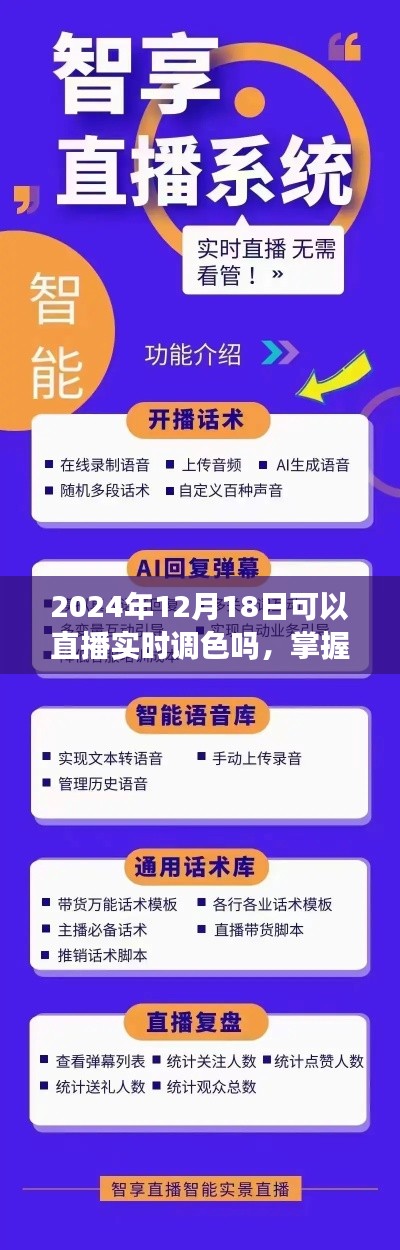 掌握未來直播調色技術，2024年實時調色直播實戰指南與前瞻性