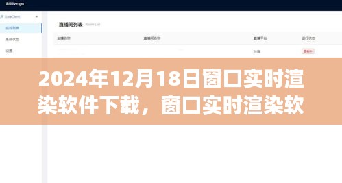 窗口實(shí)時(shí)渲染軟件下載,2024年的視角與探討
