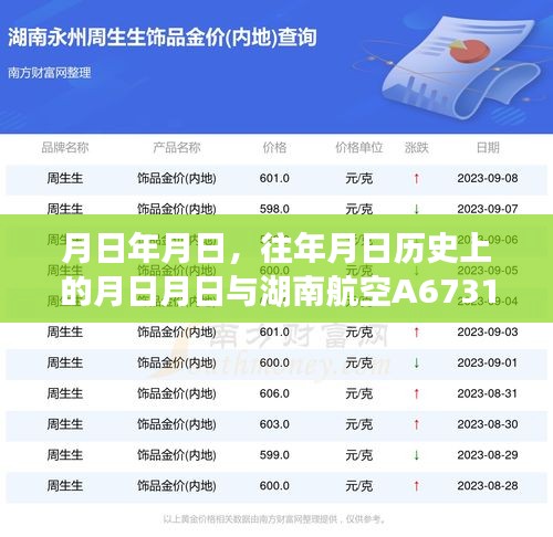 湖南航空A67316實時動態與歷史上的重要時刻回顧