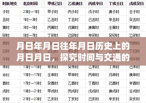 時間與交通,月日月日的交織歷史探究