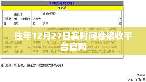 往年12月27日實時問卷接收平臺官網開啟通知