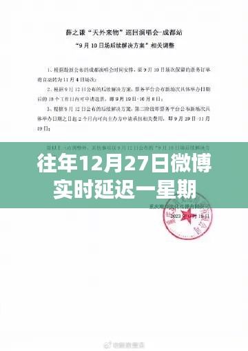 微博實時延遲一周揭秘往年12月27日動態