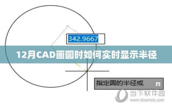 CAD畫(huà)圓實(shí)時(shí)顯示半徑方法解析