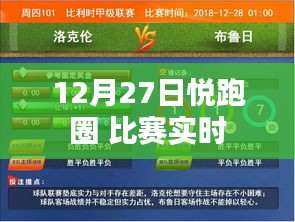 悅跑圈比賽實況直播，12月27日精彩瞬間