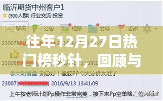 往年12月27日熱門榜回顧與前瞻,秒針聚焦時(shí)刻