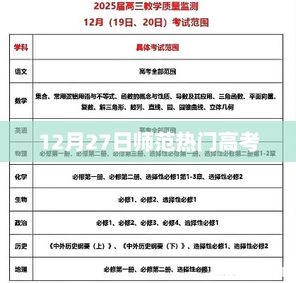 師范熱門高考資訊，最新動態（12月27日）