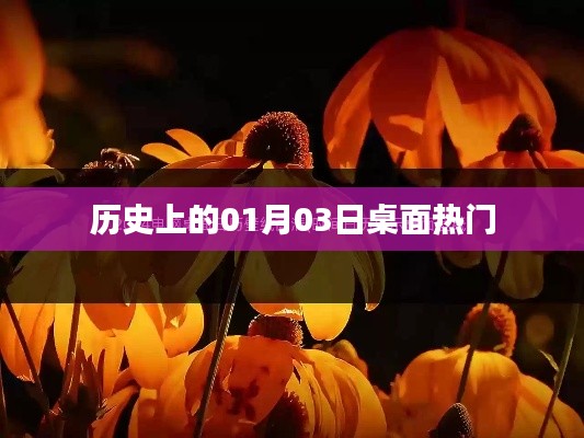 歷史上的大事件，一月三日桌面熱門回顧