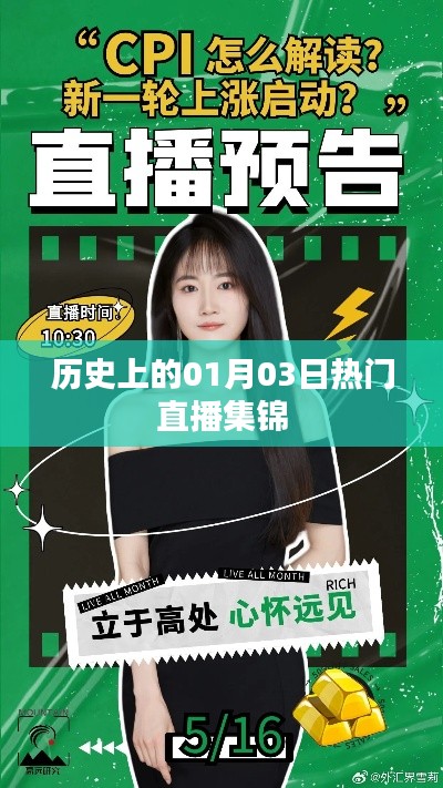 歷史上的熱門直播集錦，一月三日精彩回顧
