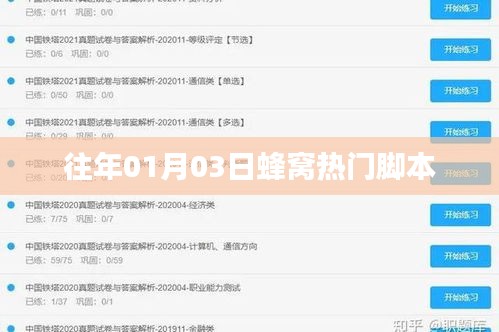 蜂窩熱門腳本揭秘，歷年01月03日的秘密回顧