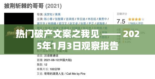 熱門破產(chǎn)文案深度解析,觀察報(bào)告觀察報(bào)告