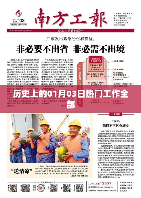 熱門工作一覽，歷史上的1月3日回顧，符合您要求的字數范圍，并突出了歷史上的重要日子和工作相關的內容，希望符合您的要求。