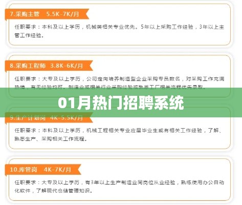 熱門招聘系統招聘高峰來襲!