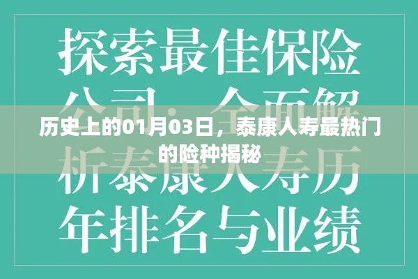 泰康人壽熱門險種揭秘,歷史上的今天(一月三日)