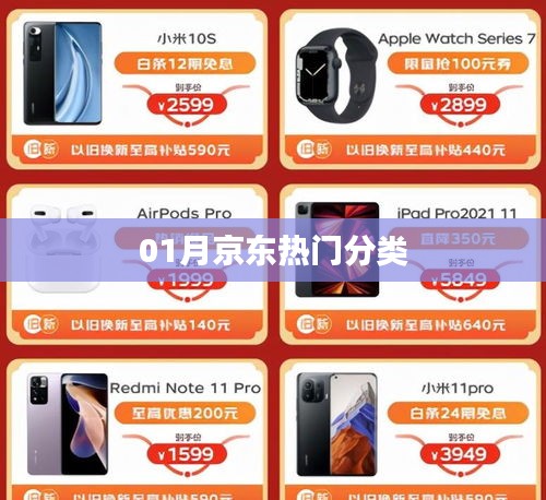 京東一月熱門分類推薦