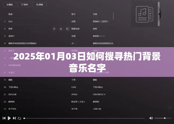 『2025年熱門背景音樂搜索指南』