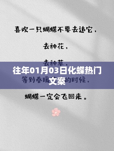 化蝶熱門(mén)文案大揭秘,歷年一月初的驚喜瞬間