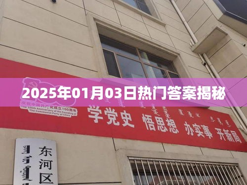 揭秘熱門答案，2025年1月3日預測前瞻