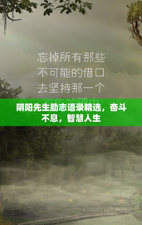 陰陽先生勵(lì)志語錄精選,奮斗不息,智慧人生