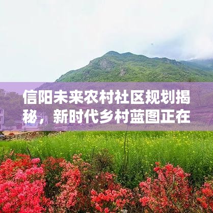 信陽未來農村社區規劃揭秘,新時代鄉村藍圖正在塑造