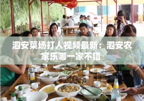 泗安菜場打人視頻最新:泗安農家樂哪一家不錯